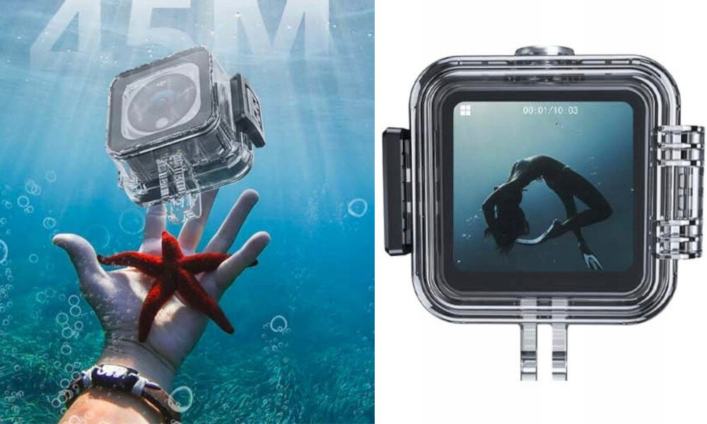 Obudowa TELESIN OA-WTP-001 do DJI Action 2 Przezroczysty glebokosc do 45 metrow