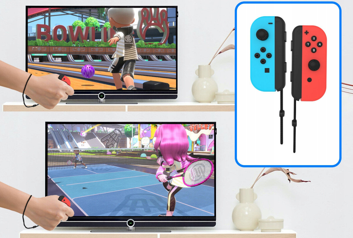 Zestaw akcesoriow JYS Ns236 do Nintendo Switch/Switch Oled dopasowane uchwyty