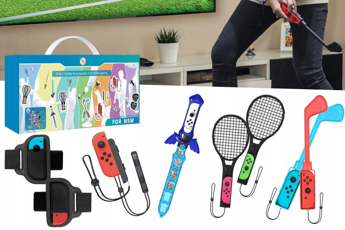 Zestaw akcesoriow JYS Ns236 do Nintendo Switch/Switch Oled realniejsze odczucia