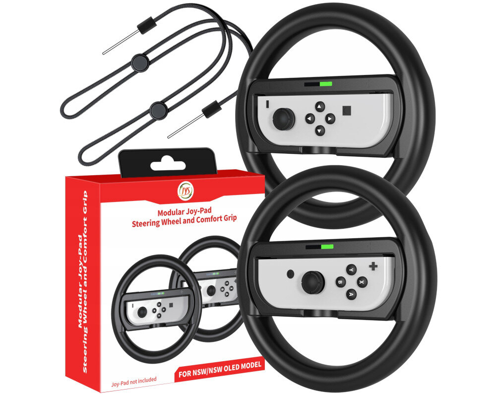 Kierownica na Joy-Con JYS Czarny zestaw