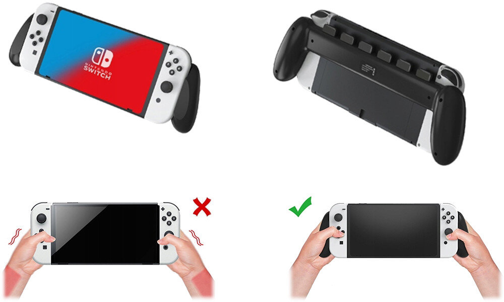 Zestaw akcesoriow JYS Ns228 do Nintendo Switch Oled przyjemny w uzyciu uchwyt