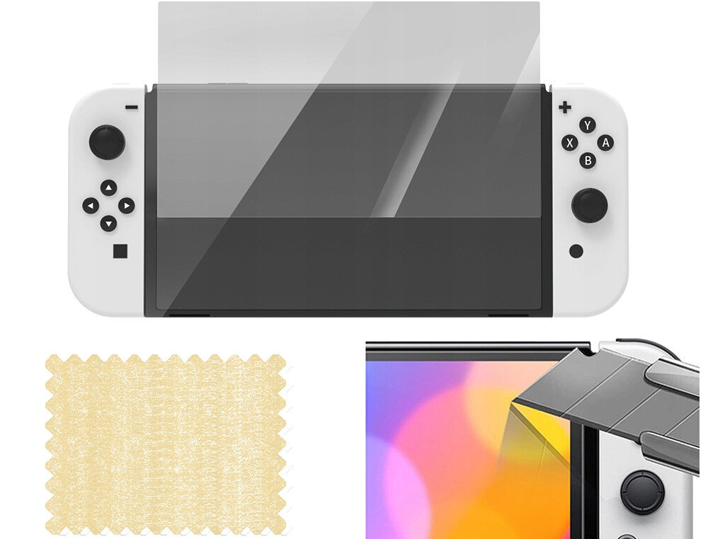 Zestaw akcesoriow JYS Ns228 do Nintendo Switch Oled ochrona ekranu