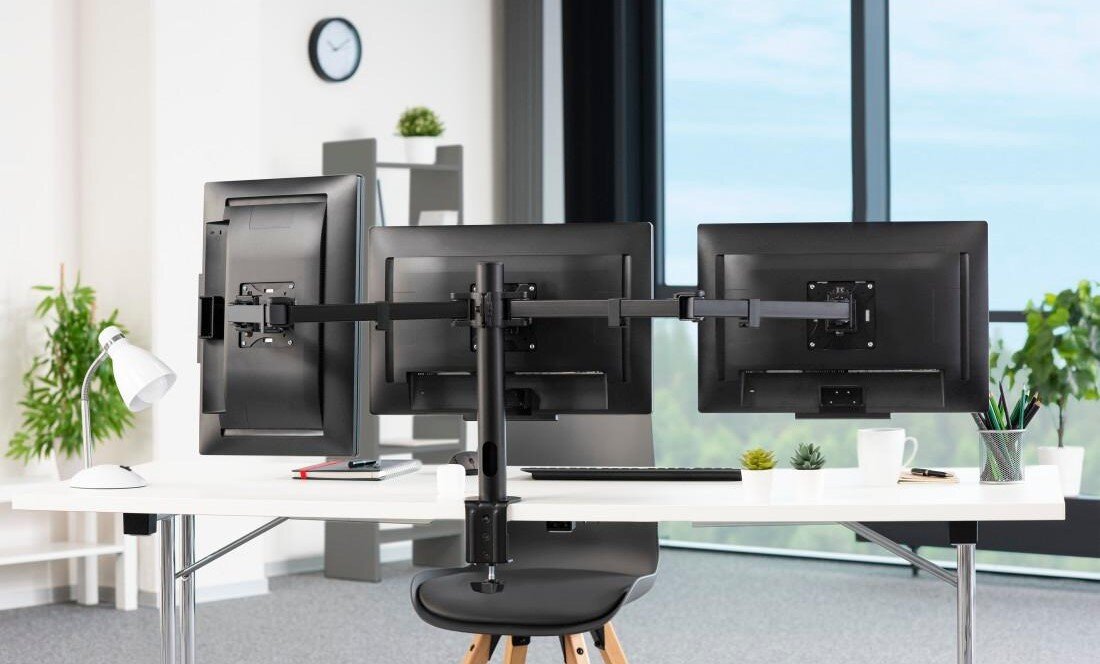 zdjęcie UCHWYTU DO MONITORA PLUS, 3 RAMIONA, 13 - 27