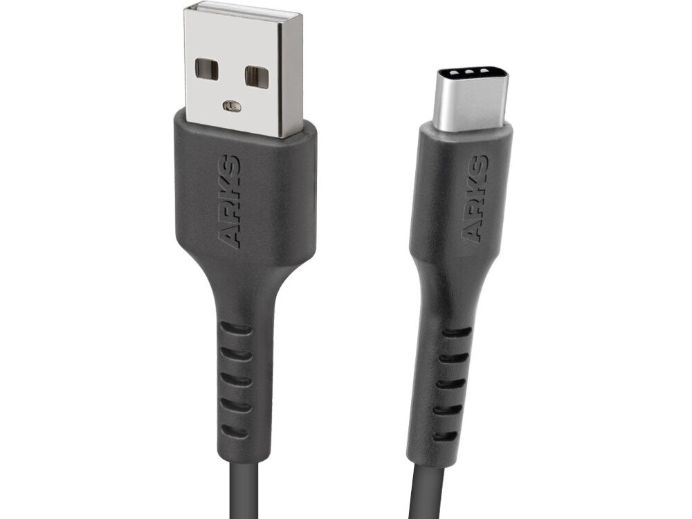 Kabel USB - USB-C ARKS 1 m czarny dlugosc wtyki