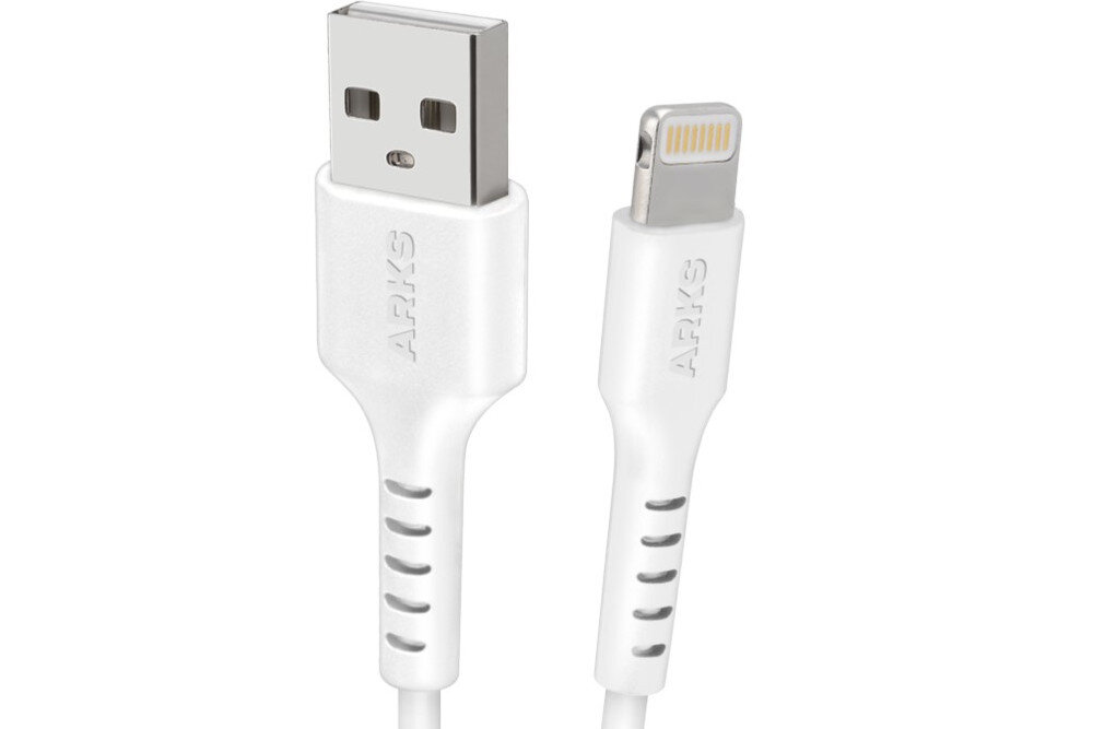 Kabel USB - Lightning ARKS 2 m srebrny dlugosc wtyki