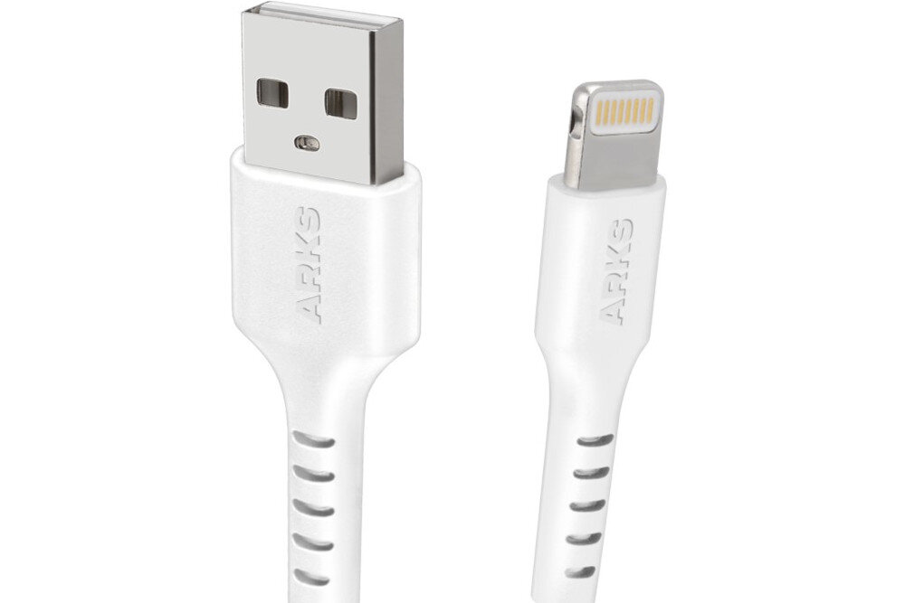 Kabel USB - Lightning ARKS 0.5 m Bialy dlugosc wtyki
