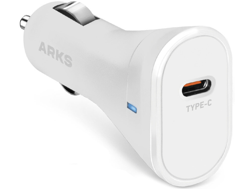 Ładowarka samochodowa ARKS ARCRKITPD20LIGW bialy moc power delivery zabezpieczenia