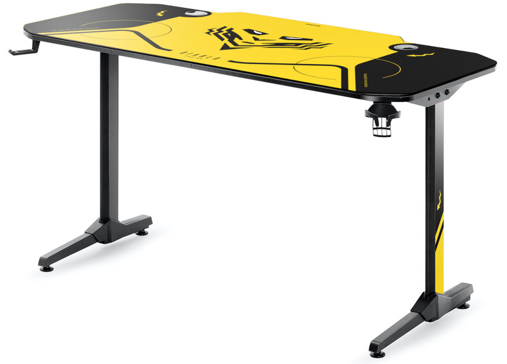 Mata na biurko DIABLO CHAIRS Biało-zielony estetyka funkcjonalność ochrona blat 