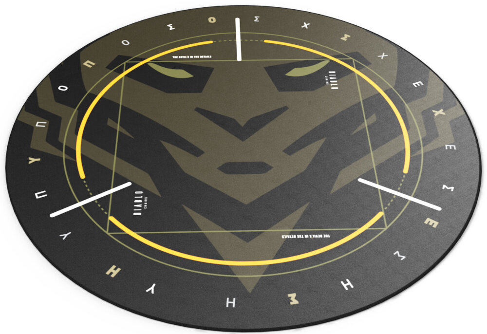 Mata pod fotel gamingowy DIABLO CHAIRS Legion mata wygoda stylistyka ochrona podłoga jakość czyszczenie