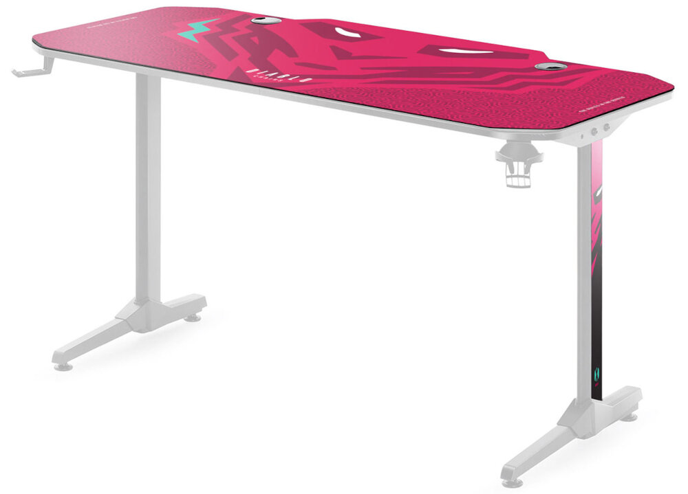 Mata na biurko DIABLO CHAIRS Biało-zielony estetyka funkcjonalność ochrona blat 