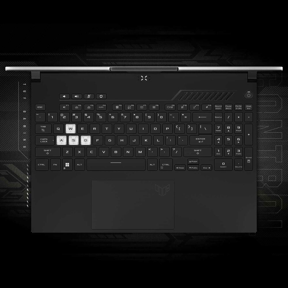 Laptop ASUS TUF Dash F15 FX517 - Desktopowy układ klawiatury