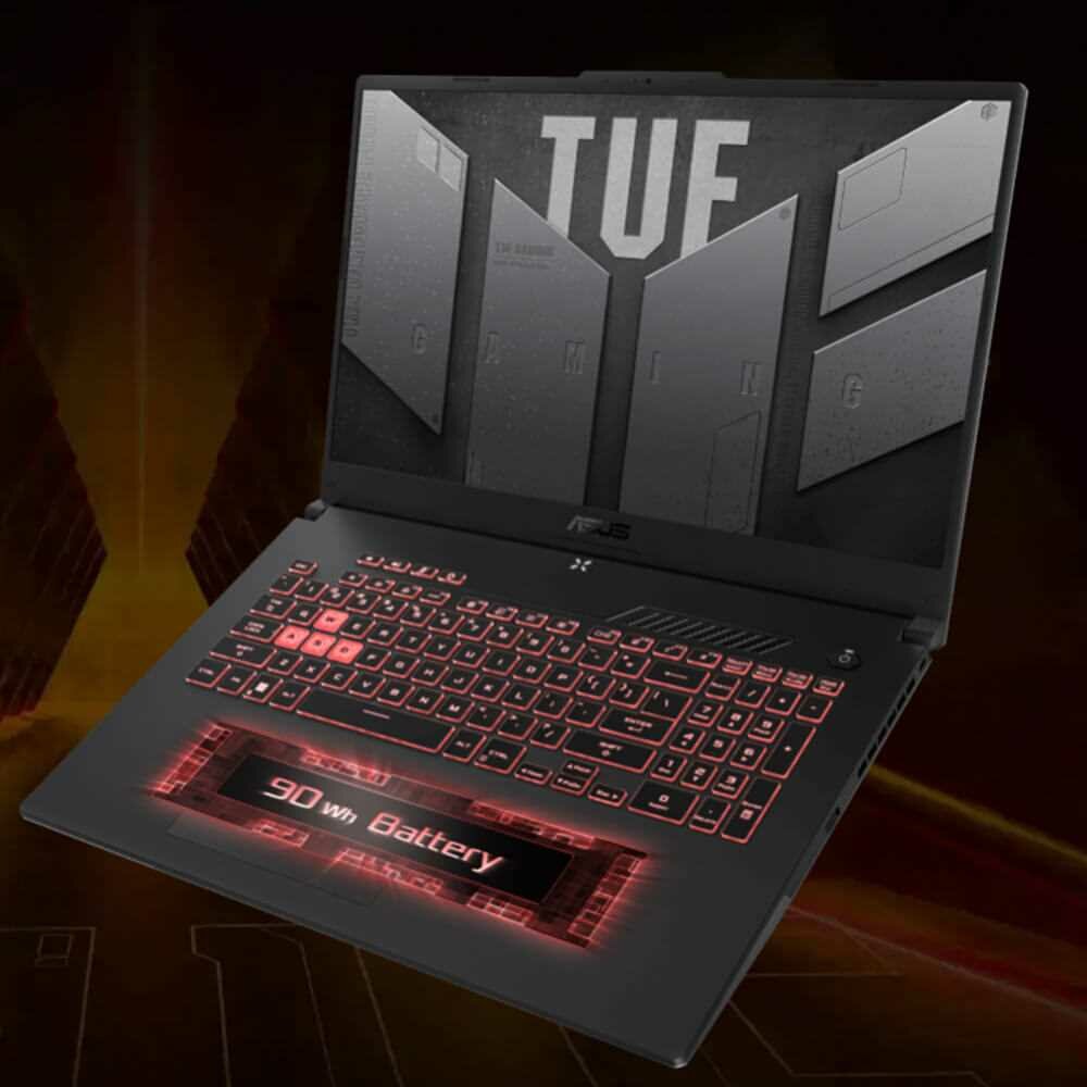Laptop ASUS TUF Gaming A17 - Bateria 90 Wh