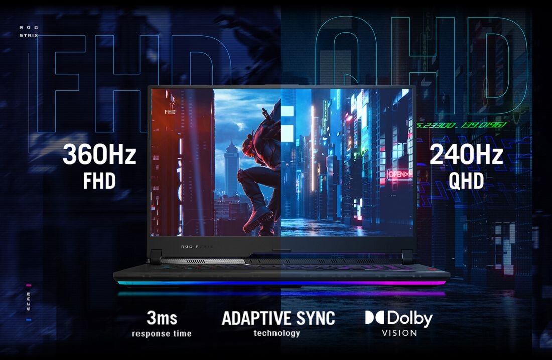 Laptop ASUS ROG Strix Scar SE - IPS QHD 240 Hz