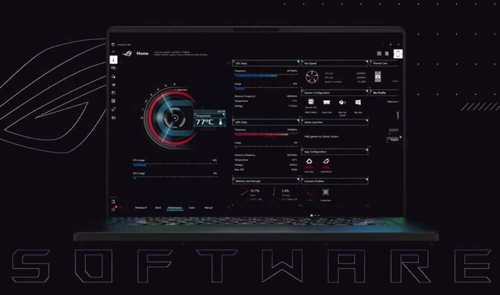 Laptop ASUS ROG Zephyrus G15 - ROG Armoury Crate  