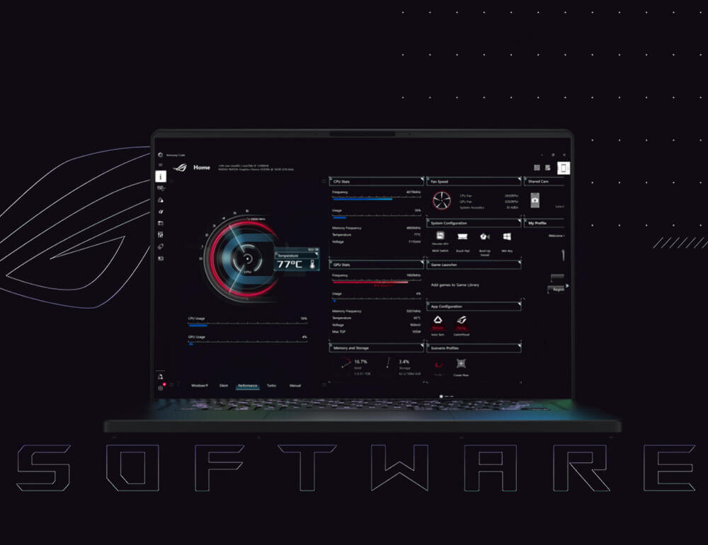 Laptop ASUS ROG Zephyrus M16 - ROG Armoury Crate  