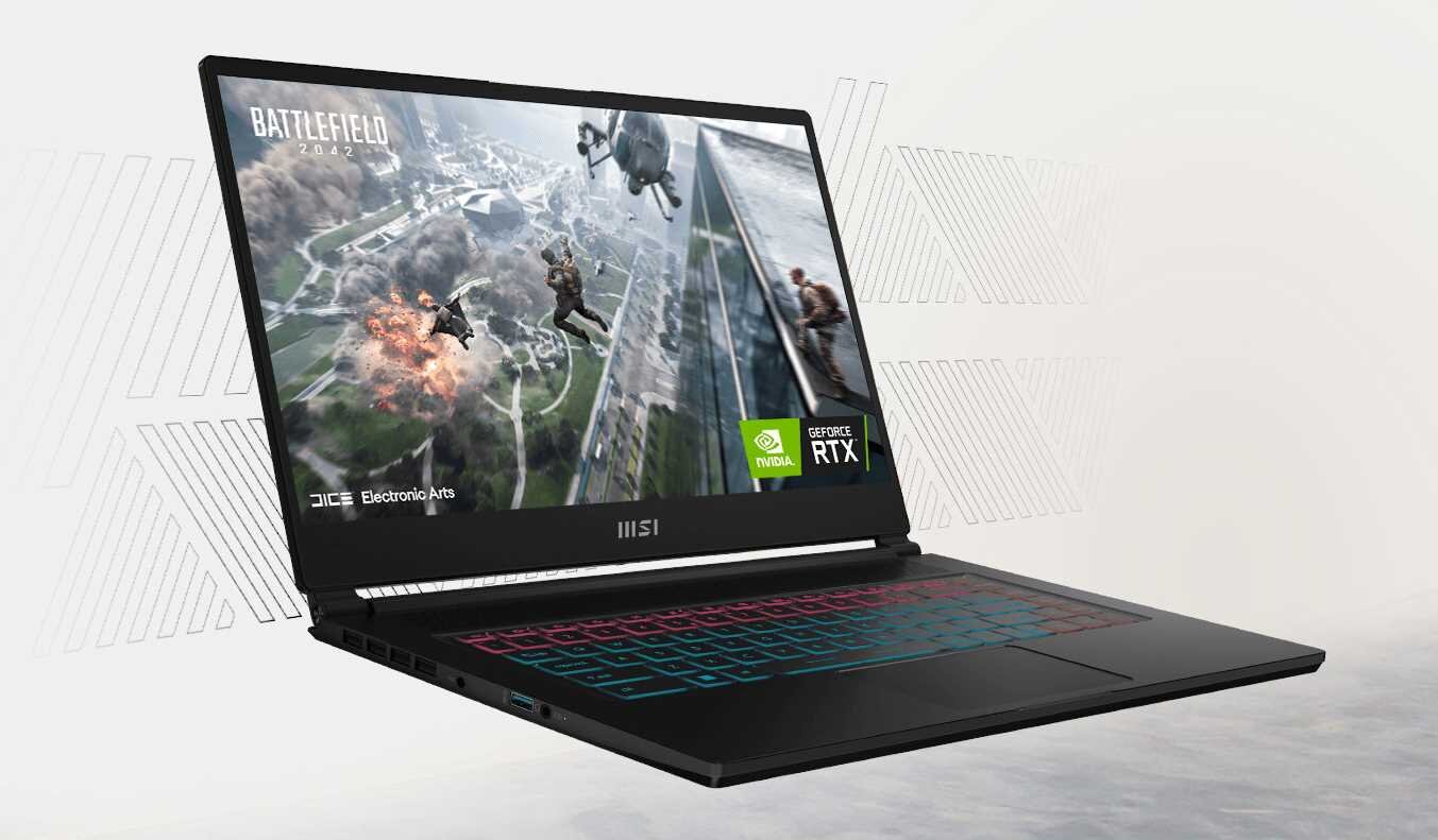 Laptop MSI Stealth 15M B12UE - GeForce RTX 30