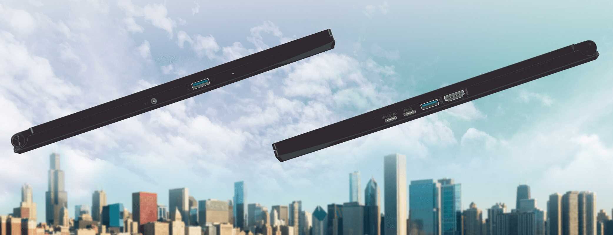 Laptop MSI Stealth 15M B12UE - złącza 