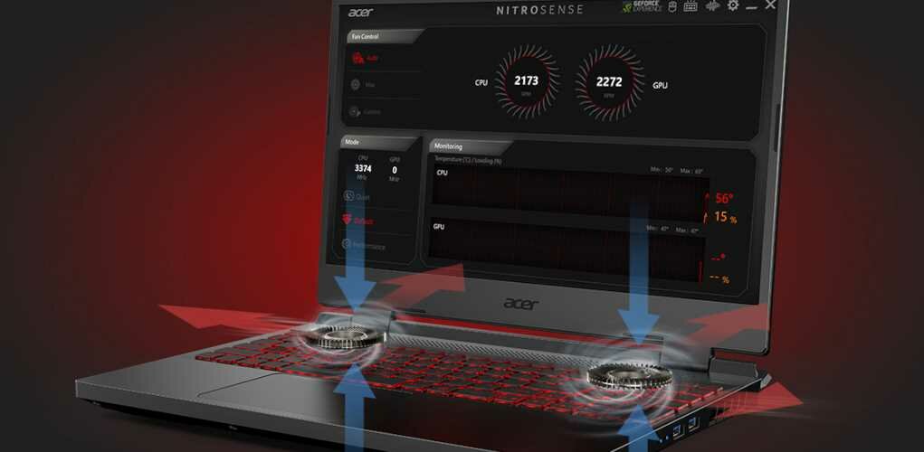 Laptop ACER Nitro 5 515-58 - Acer CoolBoost