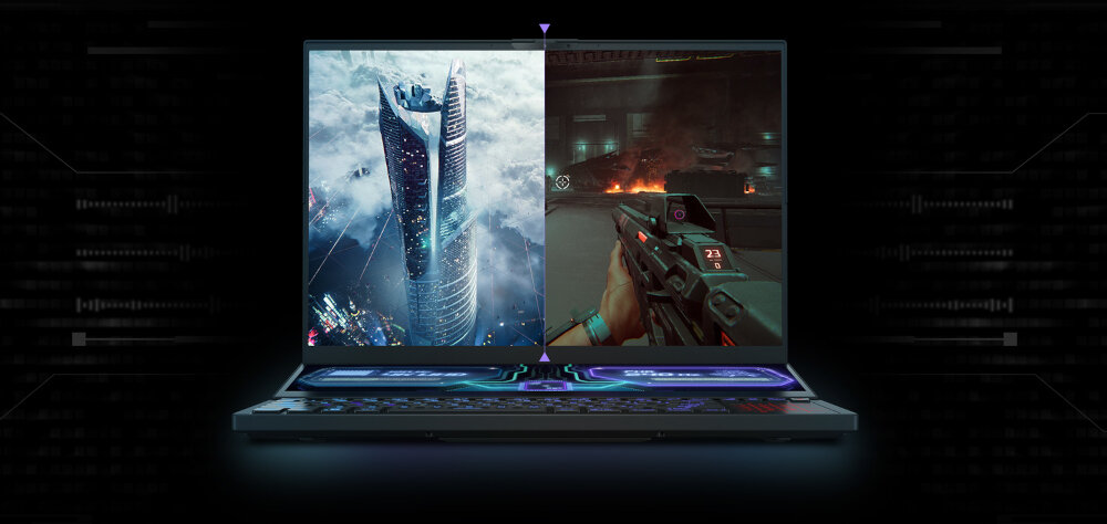 Laptop ASUS ROG Zephyrus Duo 16 165Hz R9-6980HX 32GB SSD 2TB GeForce RTX3080Ti Windows 11 Professional dla graczy