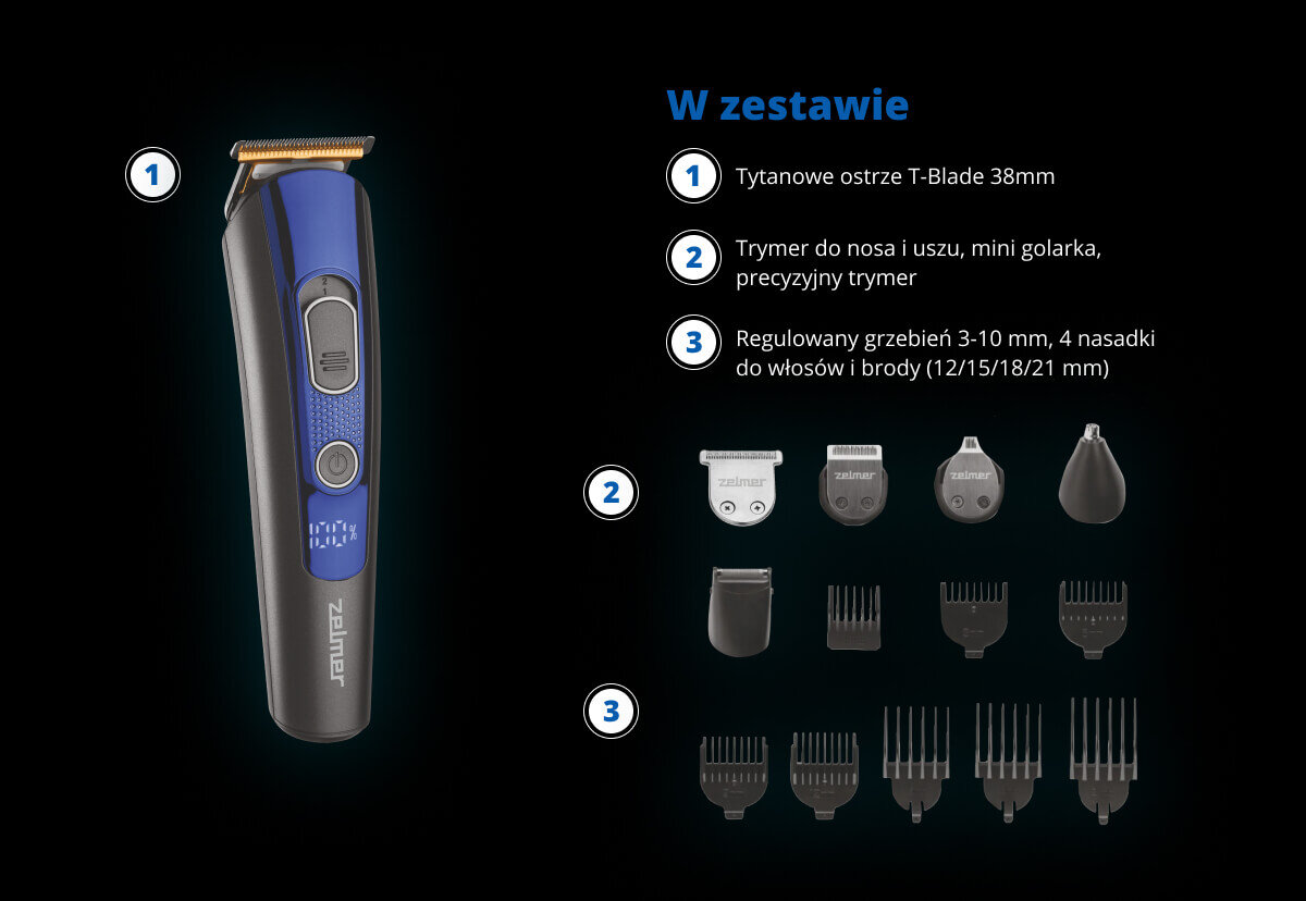 Trymer ZELMER ZGK6800 zestaw