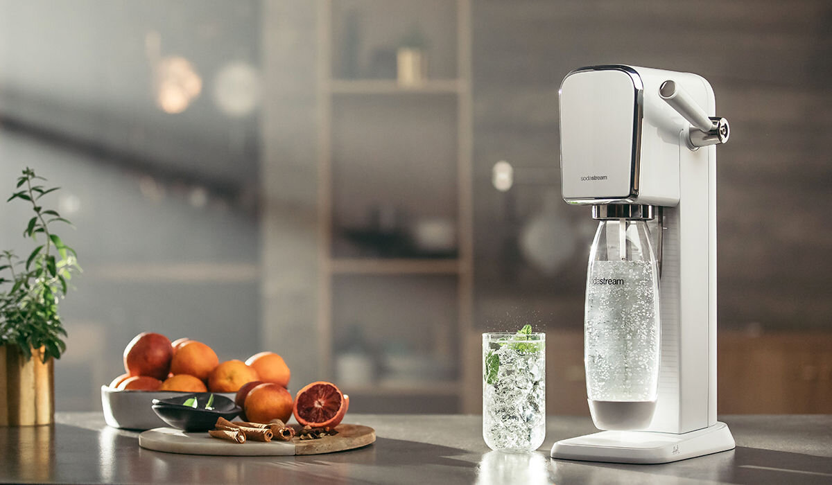 Saturator SODASTREAM Art Biały wygoda design dźwignia