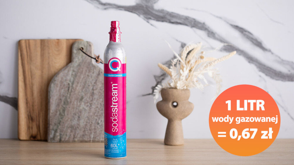 Saturator SODASTREAM Art Biały 60 litrów wymiana naboju