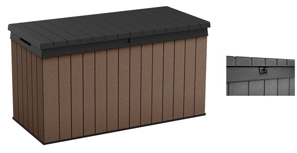 Skrzynia ogrodowa KETER Darwin Box 17211696 Brązowy możliwość zastosowania kłódki