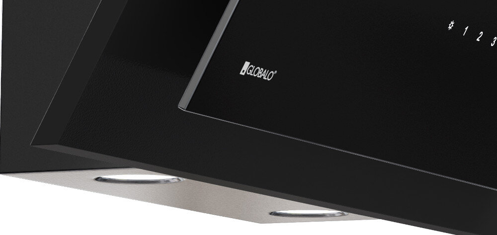 Okap GLOBALO Vintio 90.1 Czarny LED oświetlenie