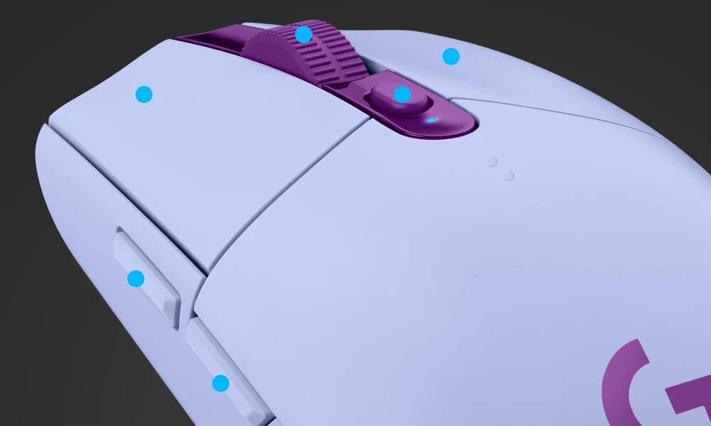 LOGITECH G305 Lightspeed przyciski