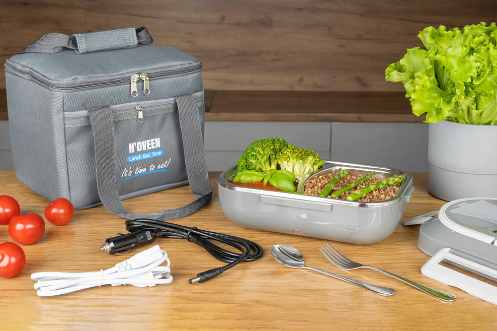 Termos na jedzenie NOVEEN LB540 Szary Wygoda użytkowania estetyczne wykonanie solidna konstrukcja element grzewczy PTC temperatura podgrzewanie czas