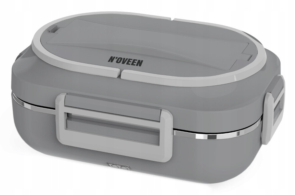 Termos na jedzenie NOVEEN LB540 Szary Szczelne zamknięcie pokrywka klipsy Blokowanie dostępu powietrza świeżość wilgotność zapobiega wyciekom