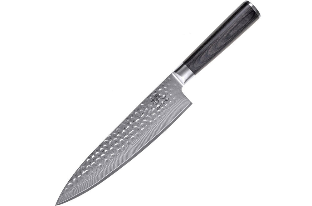 Nóż SHIORI Chairo Sifu komfort wygoda uzytkowanie korzystanie wykonanie drewno Pakka ostrza Wysoka elastyczność twardość na poziomie 60 HRC skala Rockwell