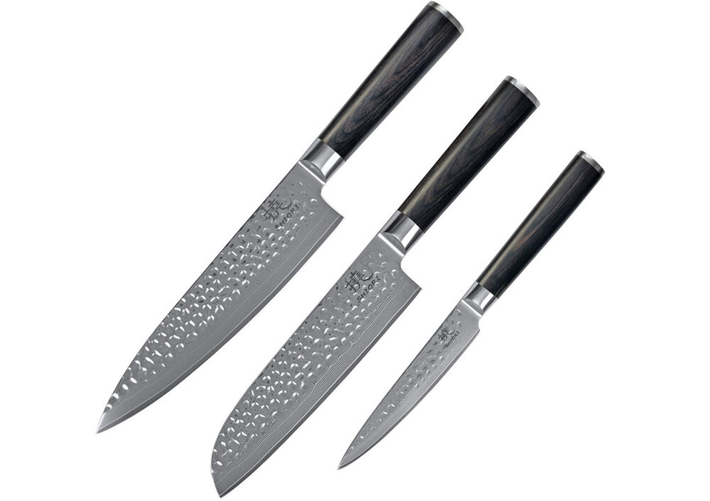Zestaw noży SHIORI Kuri Murō (3 elementy) Kuri Murō Kuri Santoku Kuri Sifu wymiary