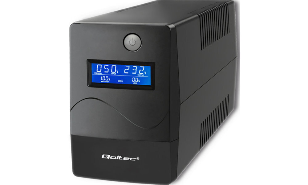 UPS QOLTEC Monolith 850VA 480W front
