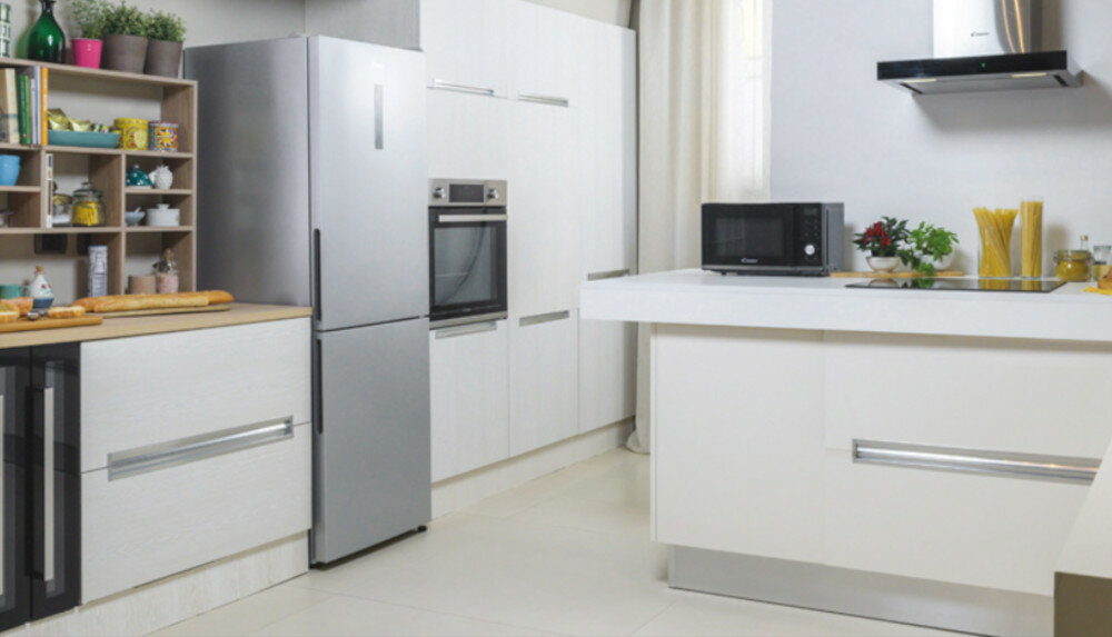 LODÓWKA CANDY CCE7T618ES konfiguracja wnętrze