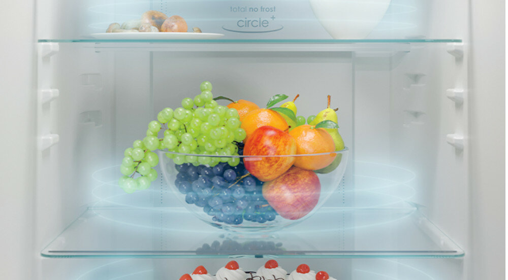 LODÓWKA CANDY CCE7T618ES utrzymanie wilgotności przepływ powietrza