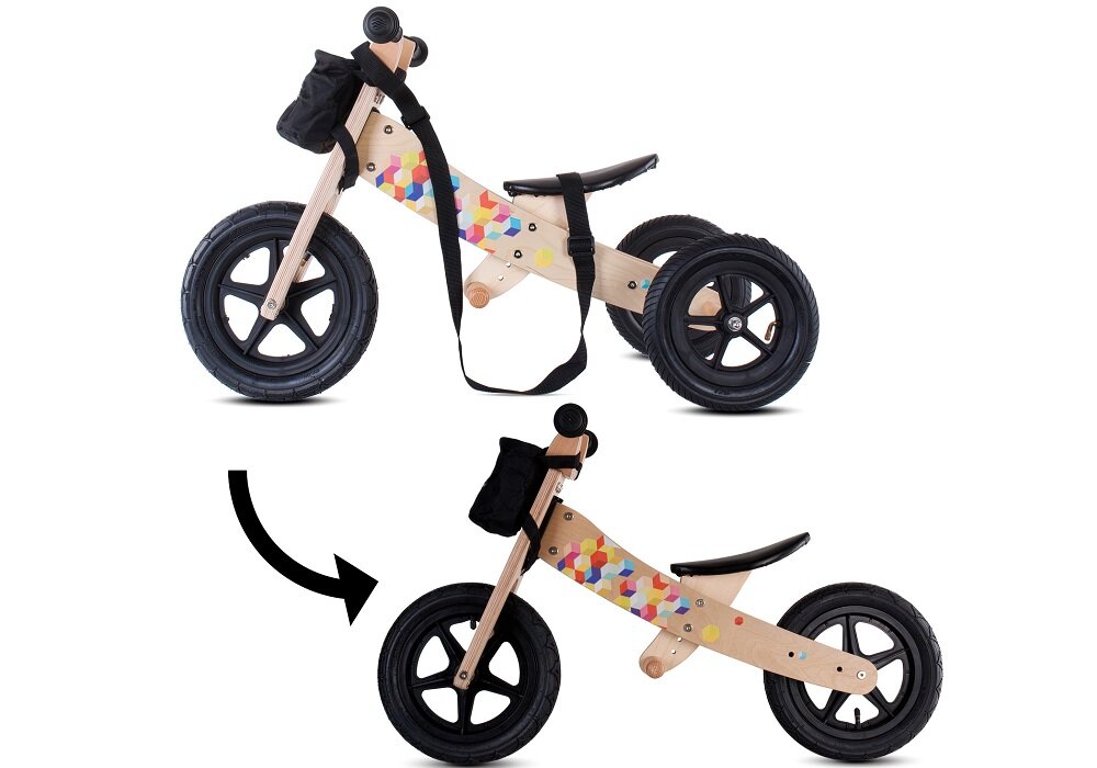 Rowerek biegowy SUN BABY Twist Plus Cubic Wielokolorowy  - Komfort 