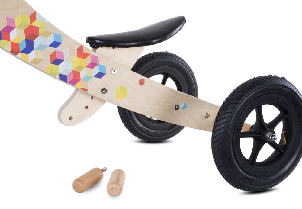 Rowerek biegowy SUN BABY Twist Plus Cubic Wielokolorowy  - design 