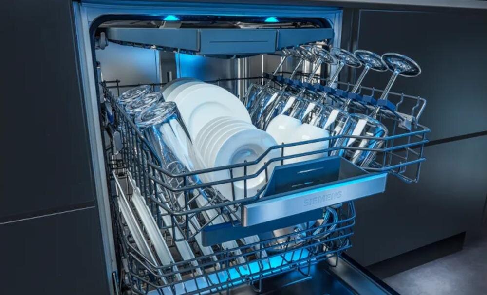 SIEMENS SN85TX00CE zmywanie naczynia zmywarka czas wkład programy eco automatyczny garnki przyśpieszony szybki brilliant shine cichy mycie wstępne