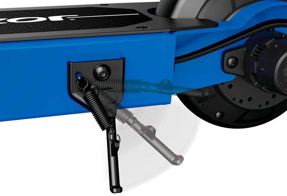 Hulajnoga elektryczna RAZOR Power Core S85 Niebieski składana stopka wytrzymała nóżka w centralnym punkcie ciężkości