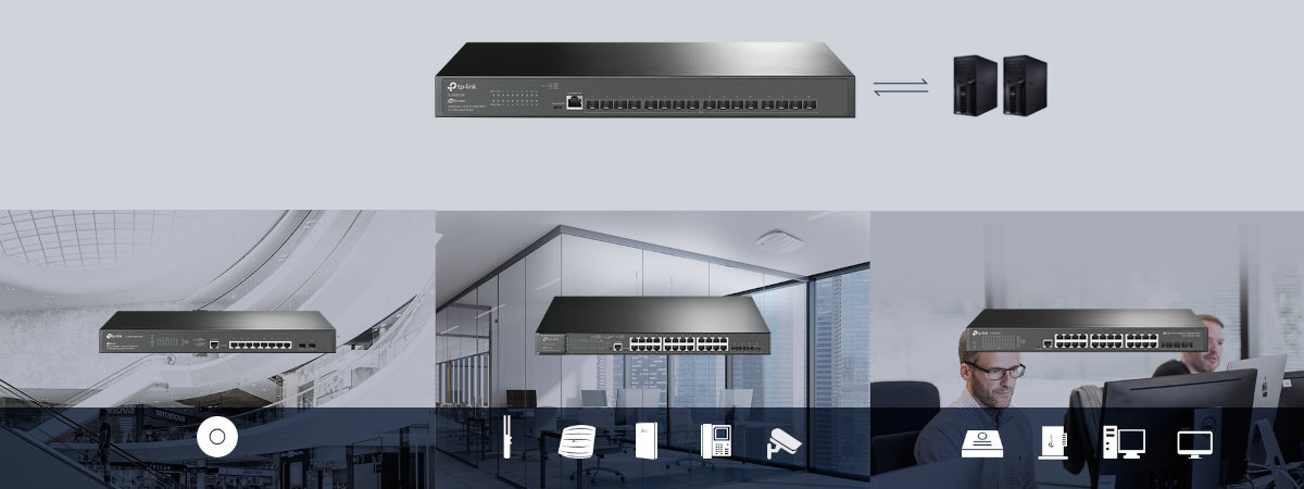 Switch TP.LINK TL.SX3016F szybkie laczenie sie z chmura