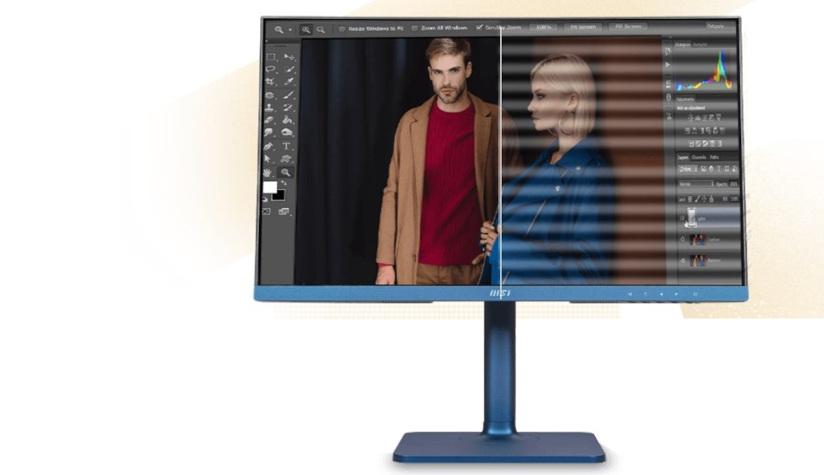 Monitor MSI Modern MD241P 24 1920x1080px IPS Wyświetlacz chroniący przed migotaniem obrazu