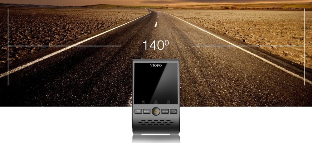 Wideorejestrator VIOFO A129  obiektyw rozdzielczość nagrywanie kąt zapis sensor czujnik montaż wymiary ładowanie zasilanie auto samochód rejestrowanie karta pamięć pojemność ładowarka obraz zdjęcia filmy aplikacja sterowanie 