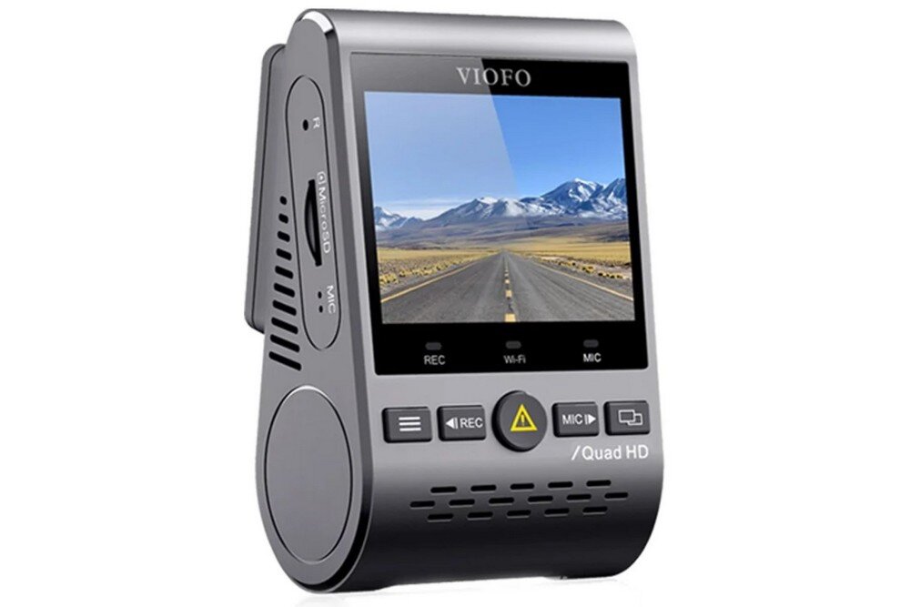 Wideorejestrator VIOFO A129 PLUS-G  obiektyw rozdzielczość nagrywanie kąt zapis sensor czujnik montaż wymiary ładowanie zasilanie auto samochód rejestrowanie karta pamięć pojemność ładowarka obraz zdjęcia filmy aplikacja sterowanie 