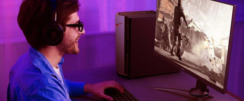 Komputer Acer Nitro 50 - przestrzeń do przechowywania danych dwa dyski SSD HDD