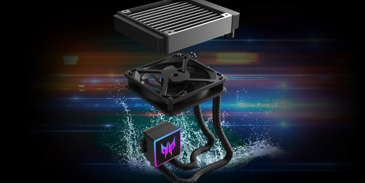 Komputer ACER Predator Orion 7000 Chłodzenie z podświetleniem