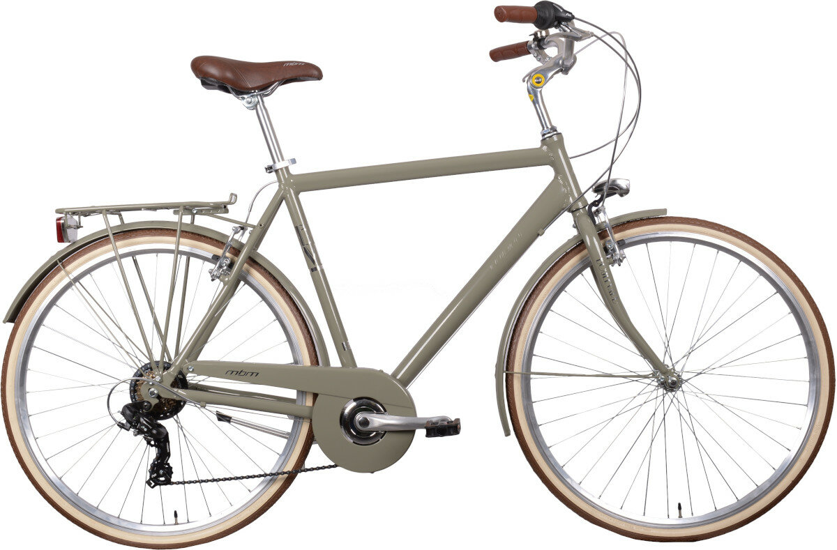 Rower miejski MBM Boulevard 6B 28 cali meski khaki wyglad