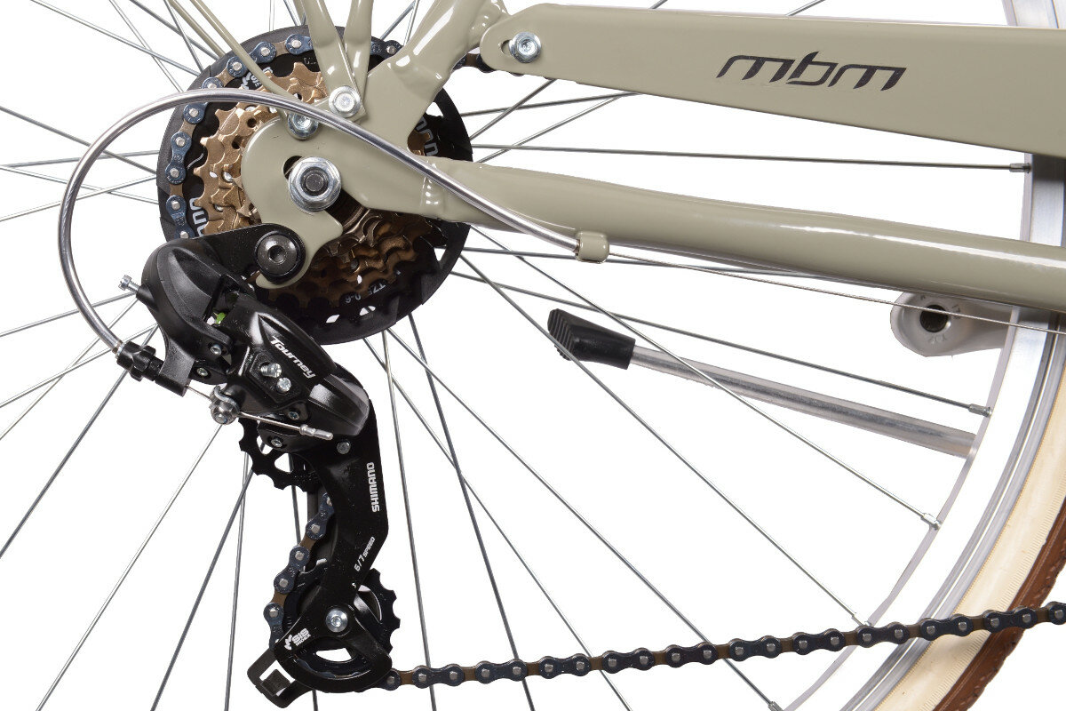 Rower miejski MBM Boulevard 6B 28 cali meski khaki hamulce v-brake