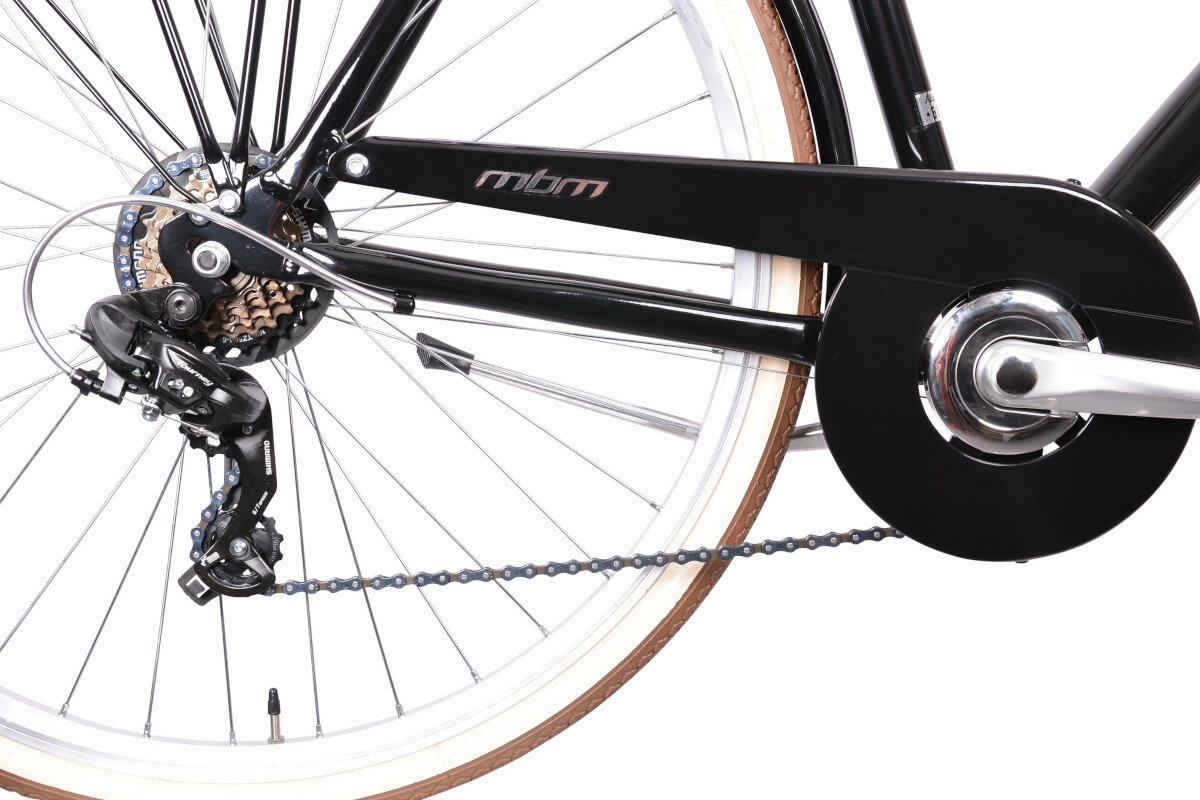Rower miejski MBM Boulevard 6B 28 cali meski Czarny kola