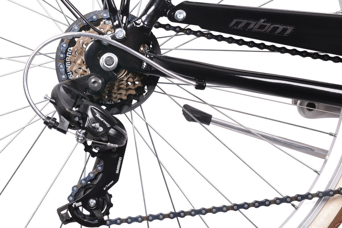 Rower miejski MBM Boulevard 6B 28 cali meski Czarny hamulce v-brake